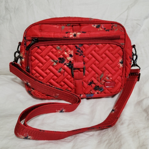 ❗SOLD❗ Lug Carousel XL Crossbody in Bouquet Red - Picture 1 of 8